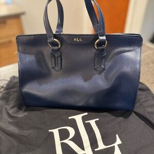 Lauren Ralph Lauren Dark Blue Satchel